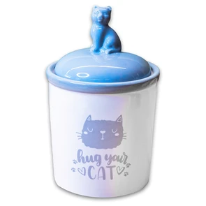 {{photo.Alt || photo.Description || 'Керамический бокс для хранения корма КерамикАрт Hug your cat для кошек 1650 мл'}}