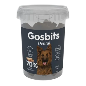 Лакомство полувлажное Gosbits Dental Защита зубов для собак крупных пород 11102