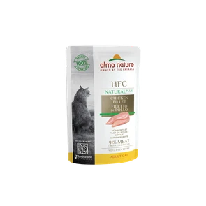 {{photo.Alt || photo.Description || 'Пауч ALMO NATURE HFC Natural Plus для взрослых кошек с куриным филе 90% мяса (Alternative Chicken Fillet)'}}