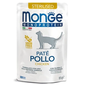 Пауч MONGE Monoprotein для стерилизованных кошек с курицей (Cat Monoprotein Pouch Sterilised Chicken)