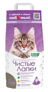 {{photo.Alt || photo.Description || 'Комкующийся наполнитель Чистые Лапки Индийская глина с ароматом детской присыпки (Clean Paws)'}}