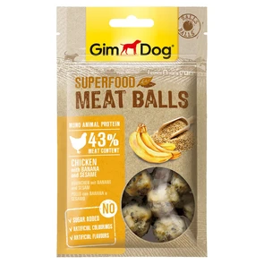 {{photo.Alt || photo.Description || 'Лакомство для собак GimDog - из курицы с бананом и кунжутом - мясные шарики суперфуд'}}
