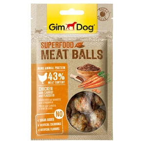 {{photo.Alt || photo.Description || 'Лакомство для собак GimDog - из курицы с морковью и семенами льна - мясные шарики суперфуд'}}