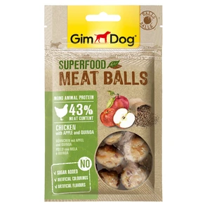 {{photo.Alt || photo.Description || 'Лакомство для собак GimDog - из курицы с яблоком и киноа - мясные шарики суперфуд'}}