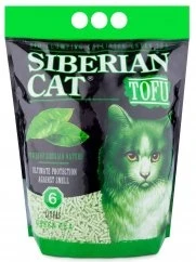 Соевый биоразлагаемый комкующийся наполнитель Сибирская кошка Tofu Green Tea с ароматом зеленого чая