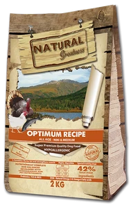 {{photo.Alt || photo.Description || 'Низкозерновой сухой корм Natural Greatness для щенков и собак малых и средних пород с курицей и индейкой Optimum Recipe Mini/Medium'}}