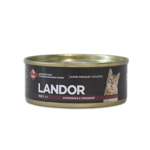{{photo.Alt || photo.Description || 'Консервы Landor для взрослых кошек с уткой и брусникой'}}