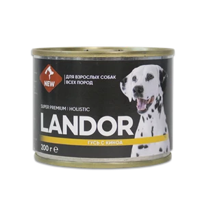 {{photo.Alt || photo.Description || 'Консервы LANDOR для собак с гусем и киноа'}}