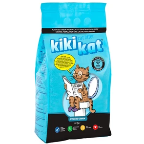 Комкующийся наполнитель KikiKat супер-белый с активированным углем