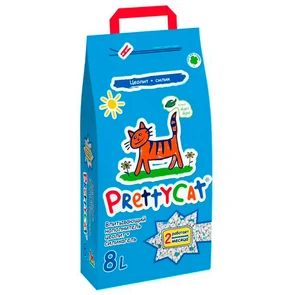 Впитывающий наполнитель PrettyCat Naturel с ароматом алое с деокристаллами