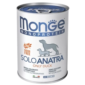 {{photo.Alt || photo.Description || 'Паштет MONGE Monoprotein Solo для собак с уткой Soloanatra Only Duck'}}