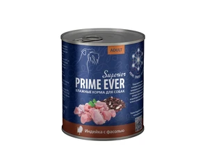 {{photo.Alt || photo.Description || 'Консервы PRIME EVER SUPERIOR для взрослых собак всех пород с индейкой и фасолью'}}