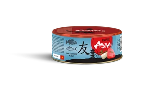 Консервы PRIME ASIA для взрослых кошек с тунцом и рыбой групер в желе Tuna and Grouper in jelly