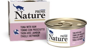 Консервы PRIME NATURE для взрослых кошек с тунцом и ветчиной в желе
