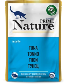 Пауч PRIME NATURE для взрослых кошек с тунцом в желе