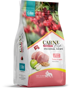 Сухой корм CARNI LIFE для контроля веся для взрослых собак всех пород индейка с яблоком и клюквой CARNI LIFE Adult Light