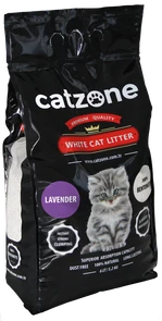 Комкующийся наполнитель Catzone Premium с ароматом лаванды Lavender CZ013