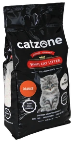 Комкующийся наполнитель Catzone Premium с ароматом цитрусовых Orange