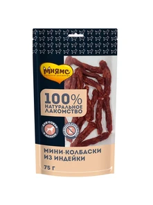 {{photo.Alt || photo.Description || 'Лакомство для собак Мнямс Мини-колбаски из индейки'}}