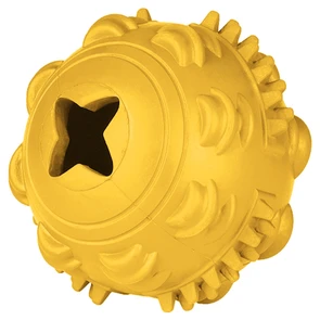 {{photo.Alt || photo.Description || 'Мячик для игр и лакомств для собак средних и крупных пород Mr.Kranch желтый с ароматом сливок 8 см'}}