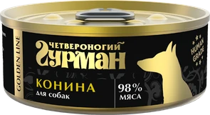 {{photo.Alt || photo.Description || 'Консервы для собак Четвероногий гурман натуральная конина в желе Golden Line'}}