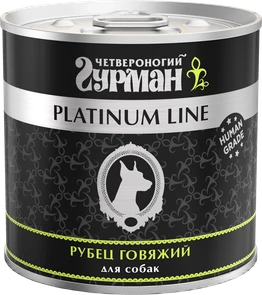 {{photo.Alt || photo.Description || 'Консервы для собак Четвероногий гурман Рубец говяжий в желе Platinum Line'}}