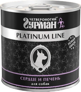 {{photo.Alt || photo.Description || 'Консервы для собак Четвероногий гурман Сердце и печень в желе Platinum Line'}}