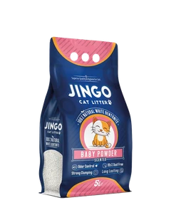 Комкующийся наполнитель Jingo baby Powder с ароматом детской присыпки