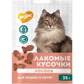 {{photo.Alt || photo.Description || 'Лакомство для котят и кошек Мнямс лакомые кусочки из лосося'}}