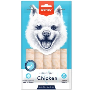 {{photo.Alt || photo.Description || 'Крем лакомство WANPY DOG для собак нежное пюре из курицы Creamy Snack for Dogs Chicken'}}