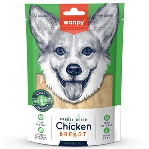 {{photo.Alt || photo.Description || 'Сублимированное лакомство WANPY DOG для собак "Курица" Freeze Dried Chicken Jerky'}}