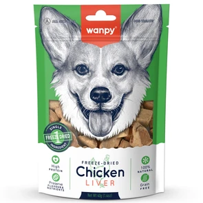 {{photo.Alt || photo.Description || 'Сублимированное лакомство WANPY DOG для собак "Курица и печень" Freeze Dried Chicken Liver'}}