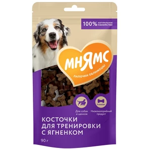 {{photo.Alt || photo.Description || 'Лакомство для собак Мнямс тренировочные "Косточки" с ягненком'}}