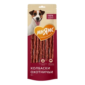 {{photo.Alt || photo.Description || 'Лакомство для собак Мнямс Колбаски охотничьи из говядины'}}