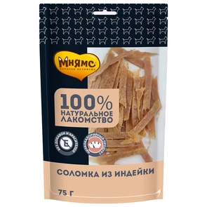 {{photo.Alt || photo.Description || 'Лакомство для собак Мнямс Соломка из индейки'}}