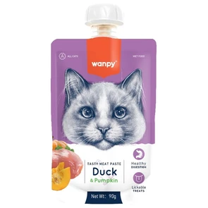 {{photo.Alt || photo.Description || 'Wanpy Cat Лакомство для кошек Мясной мусс из утки и тыквы'}}