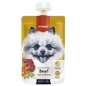 {{photo.Alt || photo.Description || 'Wanpy Dog Лакомство для собак Мясной мусс из говядины и моркови с горохом'}}