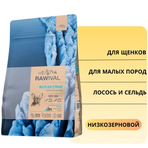 {{photo.Alt || photo.Description || 'Сухой корм RAWIVAL для щенков карликовых и маленьких пород из лосося и сельди North Sea’s Finest Salmon &amp; Herring PUPPY TOY &amp; SMALL BREED'}}