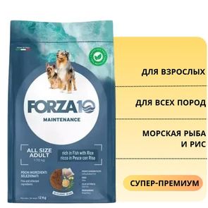 {{photo.Alt || photo.Description || 'Сухой корм Forza10 Maintenance для взрослых собак всех пород, с морской рыбой и рисом Pesce E Riso 25/13'}}
