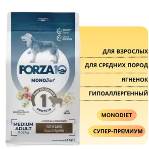 {{photo.Alt || photo.Description || 'Сухой корм Forza10 MonoDiet для взрослых собак средних пород с ягненком Adult Medium Angello'}}