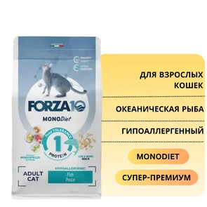 {{photo.Alt || photo.Description || 'Сухой корм Forza10 MonoDiet для взрослых кошек при аллергии и повышенной чувствительности к животным белкам из океанической рыбы Pesce'}}