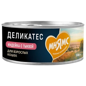 {{photo.Alt || photo.Description || 'Консервы Мнямс для кошек с индейкой и тыквой Паштет по-оксфордски'}}
