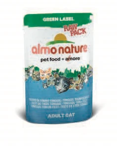 Пауч ALMO NATURE Green label Cat Tonggol Tuna 75% мяса для взрослых кошек "Филе тонгольского тунца" 23216
