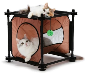 {{photo.Alt || photo.Description || 'Когтеточка Kitty City для кошек: Кошкин Дом. Peek-a-Boo Passage : 44*45*45см (sp0312).'}}
