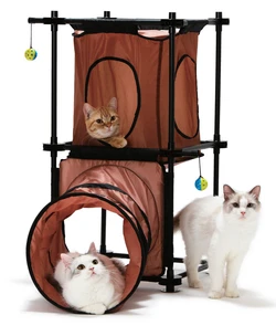 {{photo.Alt || photo.Description || 'Игровой комплекс Kitty City для кошек: Манхэттен.  Tunnel Tower : 79*45*91см (sp0313).'}}