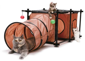 {{photo.Alt || photo.Description || 'Игровой комплекс Kitty City для кошек: Лабиринт.  Hideaway Cave : 44*123*45см (sp0314).'}}