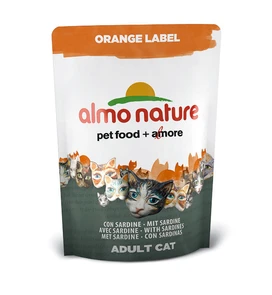 Сухой корм ALMO NATURE Orange label Cat Sardines для кастрированных кошек с сардинами 23236
