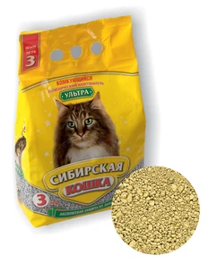 Комкующийся наполнитель Сибирская кошка Ультра 26285