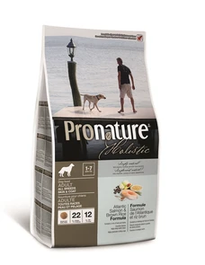 Сухой корм PRONATURE HOLISTIC Adult Salmon and Brown Rice для взрослых собак всех пород атлантический лосось с коричневым рисом 102.2005