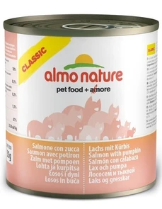 Консервы ALMO NATURE Classic Adult Salmon and Pumkin для взрослых кошек с лососем и тыквой 20070